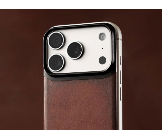 Nomad Magnetic Leather Back iPhone 18 Pro / 17 Pro MagSafe (olde d - 1586591 - zdjęcie 6